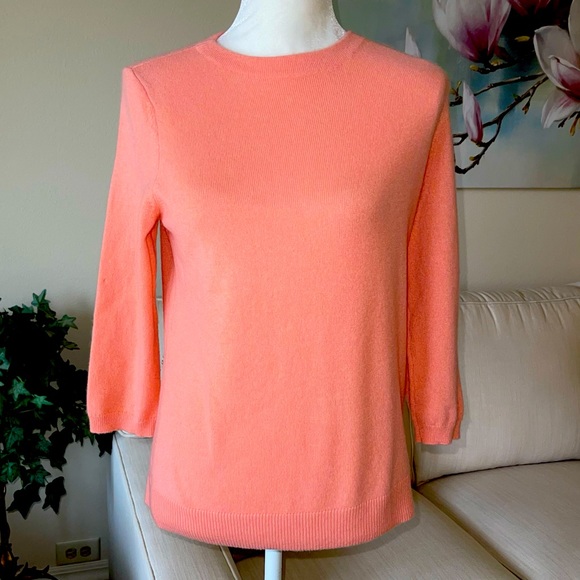 Talbots Sweaters - Talbots Pure Cashmere Three Quarter Sleeve Pullover Sweater Size L
